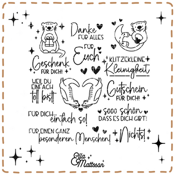 Plotterdatei Bundle - "Danke für Alles Otter"