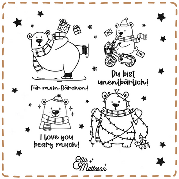 Plotterdatei - "Bärchen Benni Weihnachts Bundle Part 1."