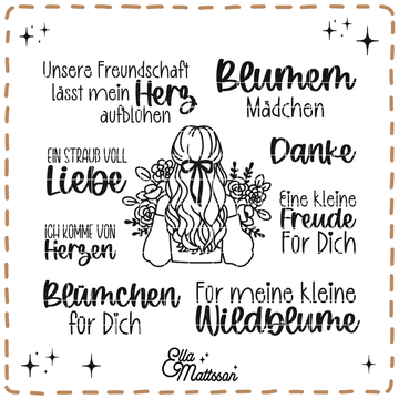 Plotterdatei Bundle - "Blumenmädchen"