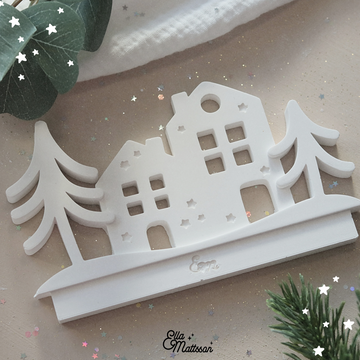 Silikonform "Winterlandschaft" Aufstecker für Klötzchensockel Modul - Ella Mattsson