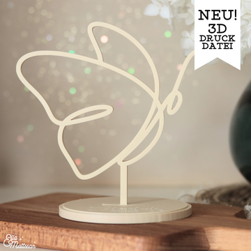 3D Druck Datei (STL) - Schmetterling Aufsteller "Papélou"