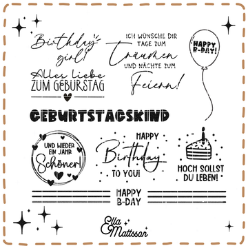 Plotterdatei Bundle - "Birthday wishes"