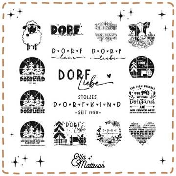 Plotterdatei Bundle - "Dorfliebe No 1."