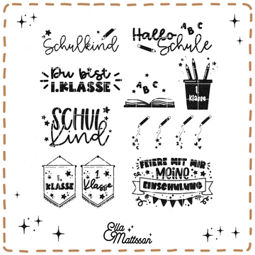 Plotterdatei Bundle - "Einschulung - Du bist Klasse" - Ella Mattsson©