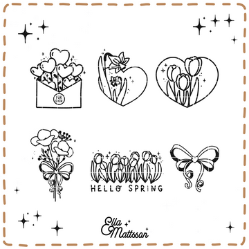 Plotterdatei Bundle - "Frühling trifft Valentinstag" - Ella Mattsson©
