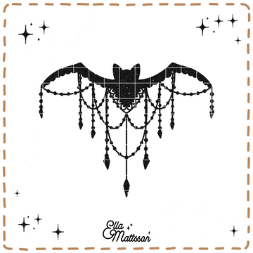 Plotterdatei - "Gothik Henna Bat" - Ella Mattsson