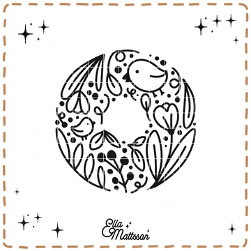 Plotterdatei - "Frühlings Ornament" - Ella Mattsson©