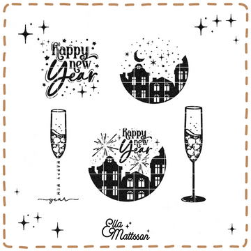 Plotterdatei Bundle - "Happy new Year!" - Ella Mattsson©