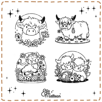 Plotterdatei Bundle - Kuhle Ostern - Ella Mattsson©