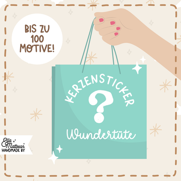 Große Kerzensticker Wundertüte - 100+ Motive - bunt gemischt!