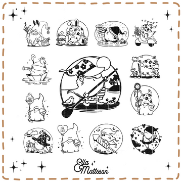 Plotterdatei Bundle - "Mega Wichtel Bundle" - Ella Mattsson©