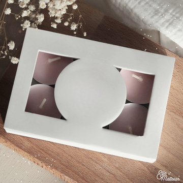 Silikonform - Deckel für Teelichtschatulle "Kreis"