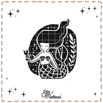 Plotterdatei - "Skandi Mermaid - Ella Mattsson©