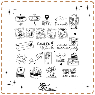 Plotterdatei Bundle "XXL Urlaubs und Reise Bundle" - Ella Mattsson©