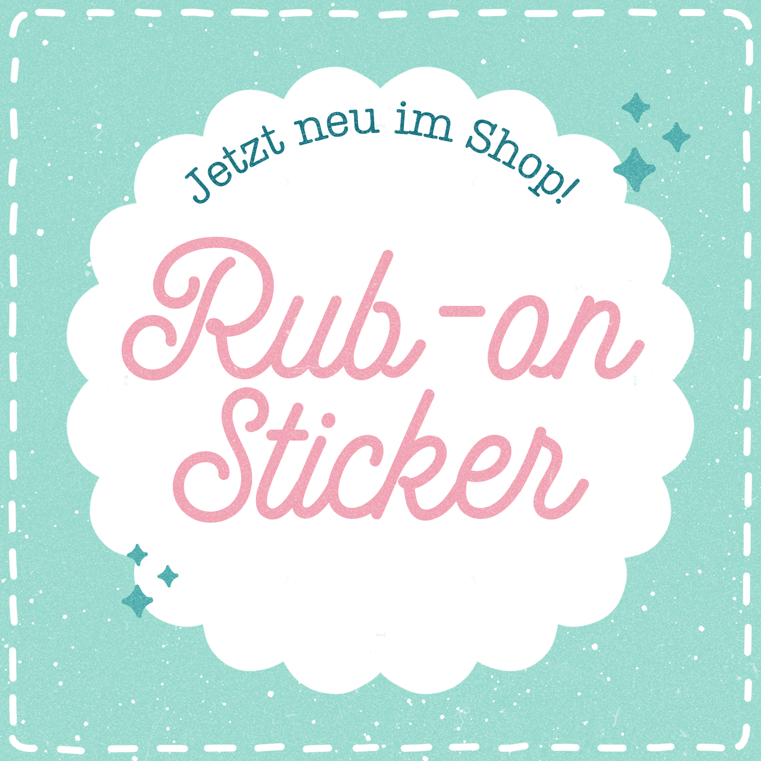 handgezeichnete rub on sticker zum basteln und verzieren