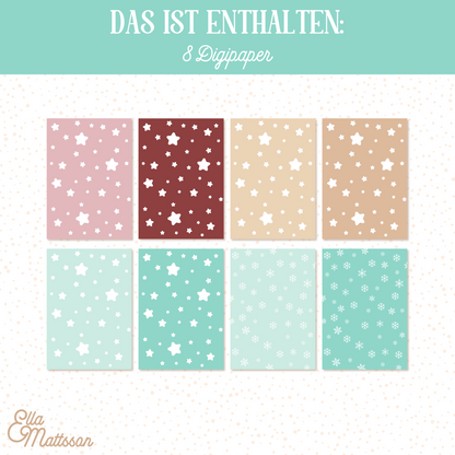 Digiset - "Sympathische Weihnachtsmöwen" - Ella Mattsson®