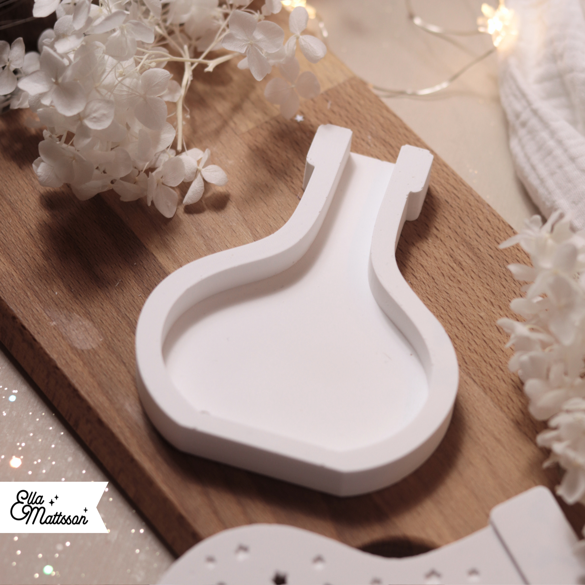 Silikonform - Leuchtvase "Lunara" mit Sternendeckel + Gratis Lasercut Dateien für Etikett und Anhänger