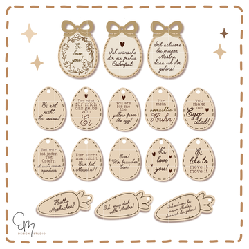 Lasercut Anhänger - Lustige Anhänger Variation für Ostern und Frühling