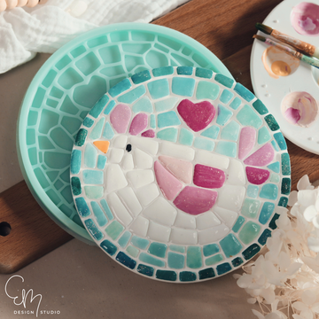 Silikonform Mosaik Tablett M - "Henny Bloom"