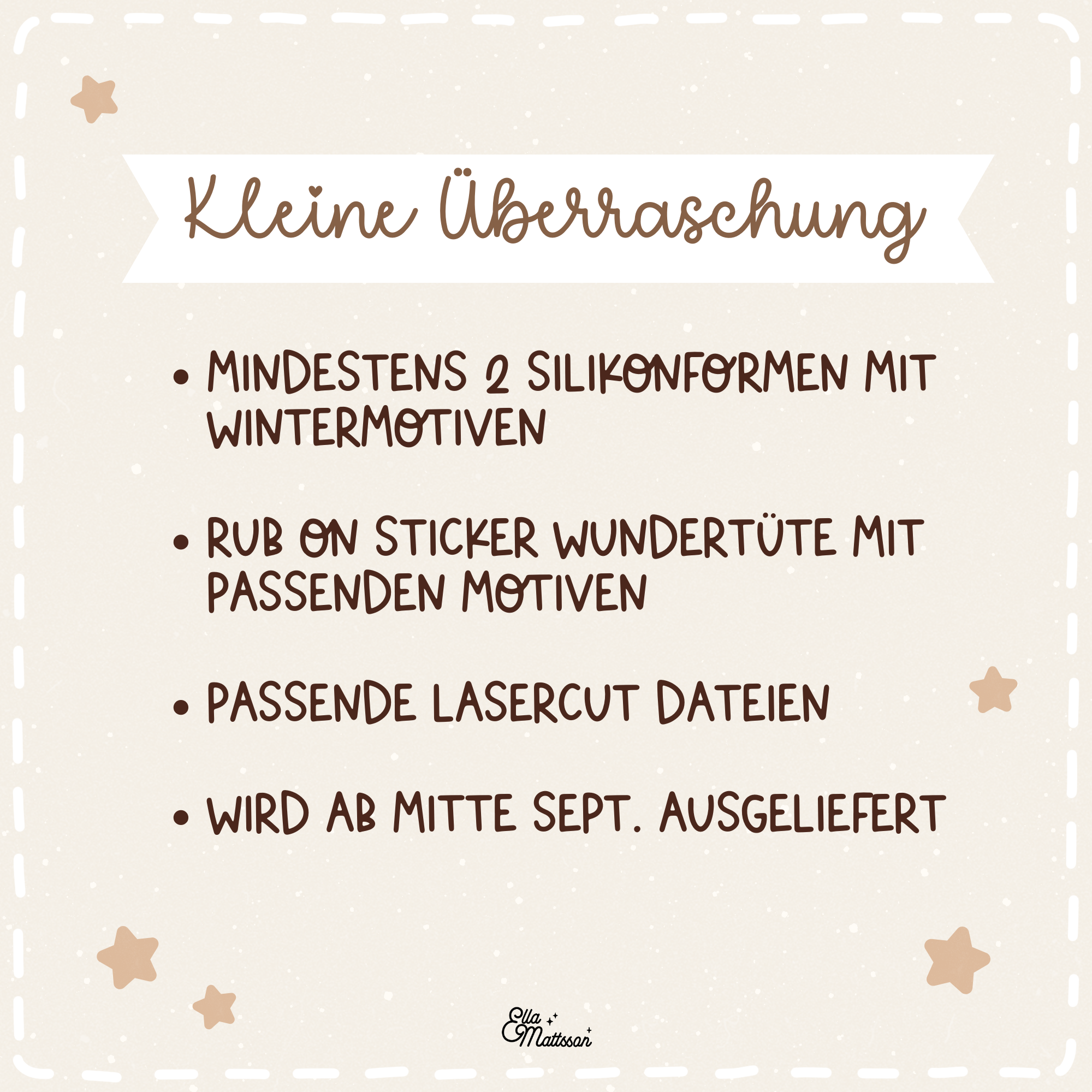 Silikonformen Wundertüte mit Winter und Weihnachtsmotiven