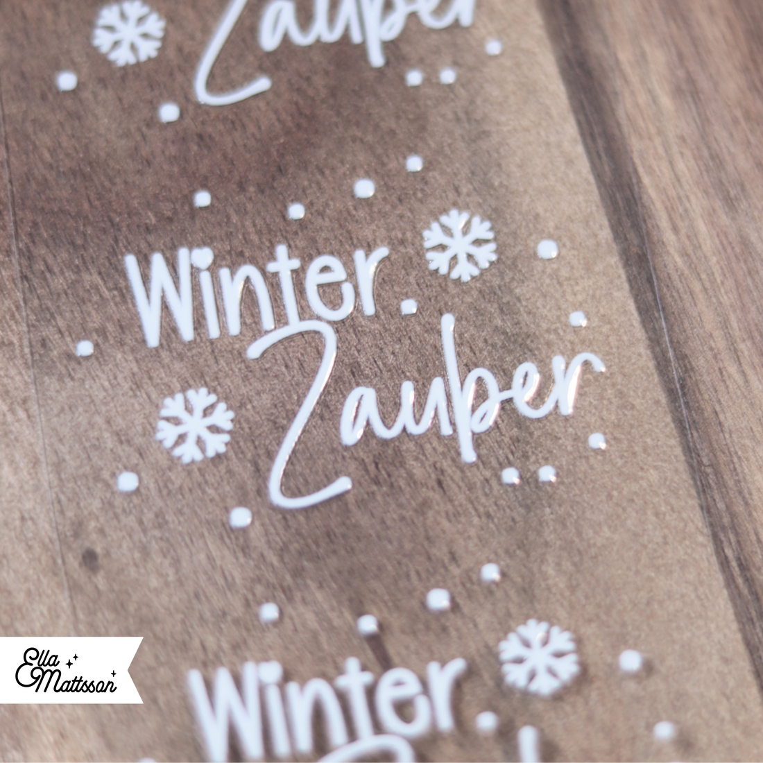 Rub On Sticker - 3x "Winterzauber"