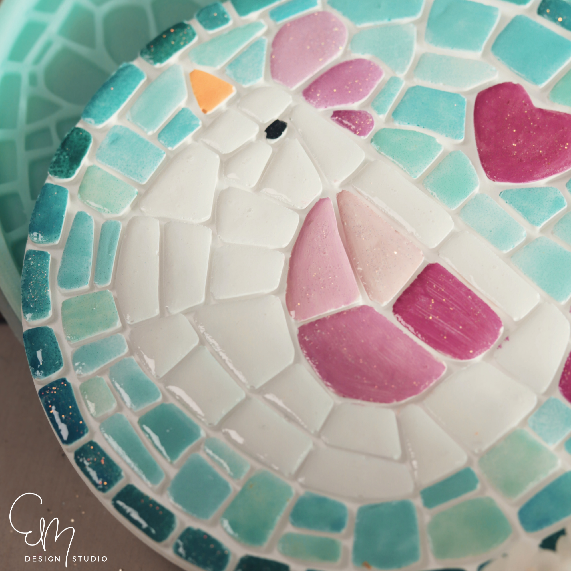 Silikonform Mosaik Tablett M - "Henny Bloom"