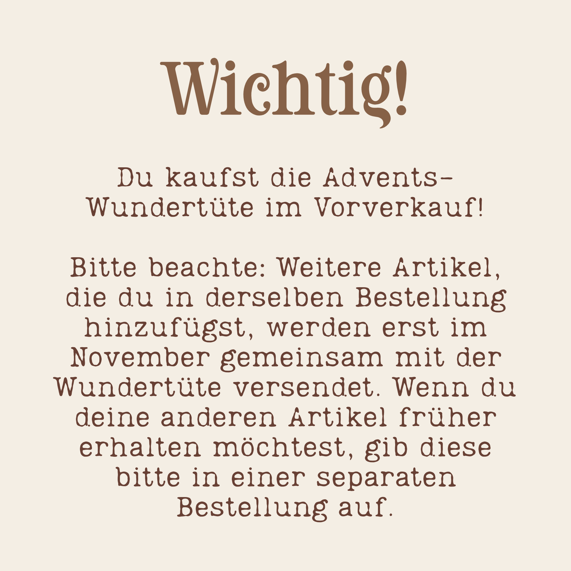 Silikonformen Adventskalender Wundertüte