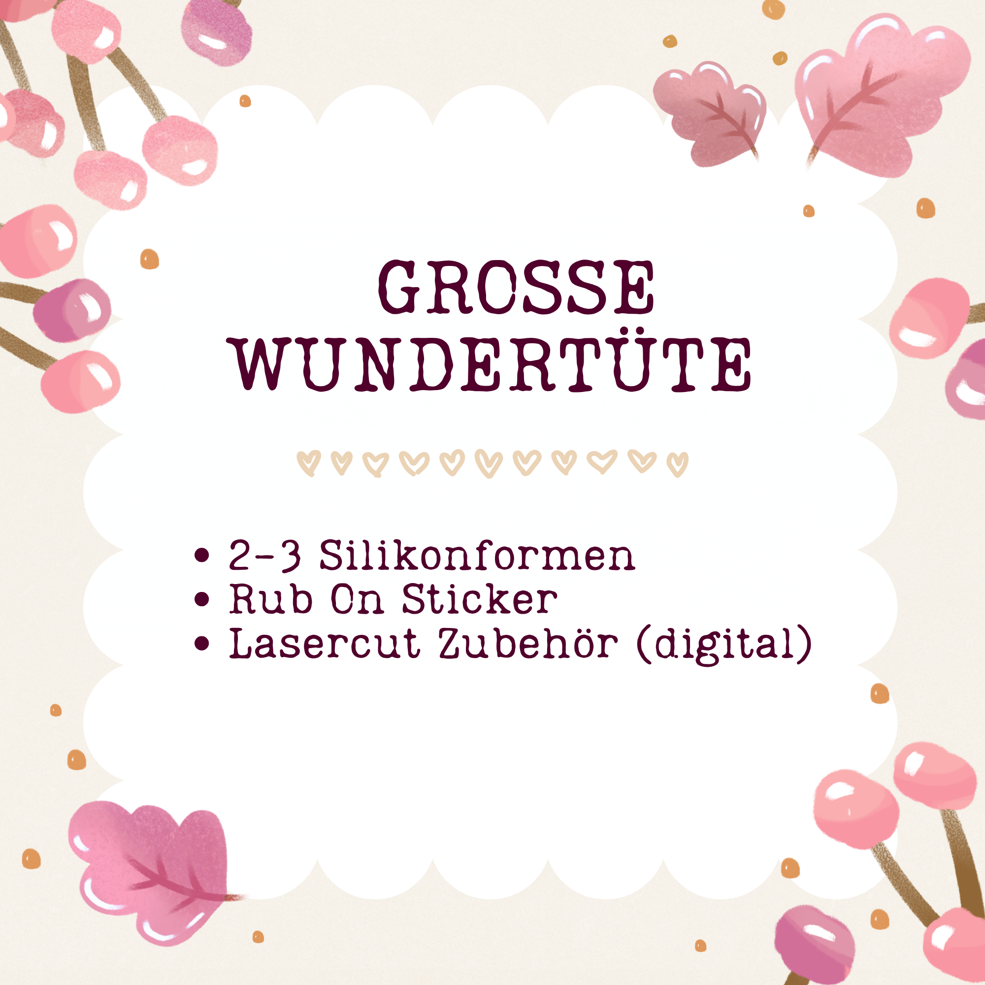 [Vorverkauf] Silikonformen Wundertüte Herbst & Hygge - Verschiedene Variationen wählbar