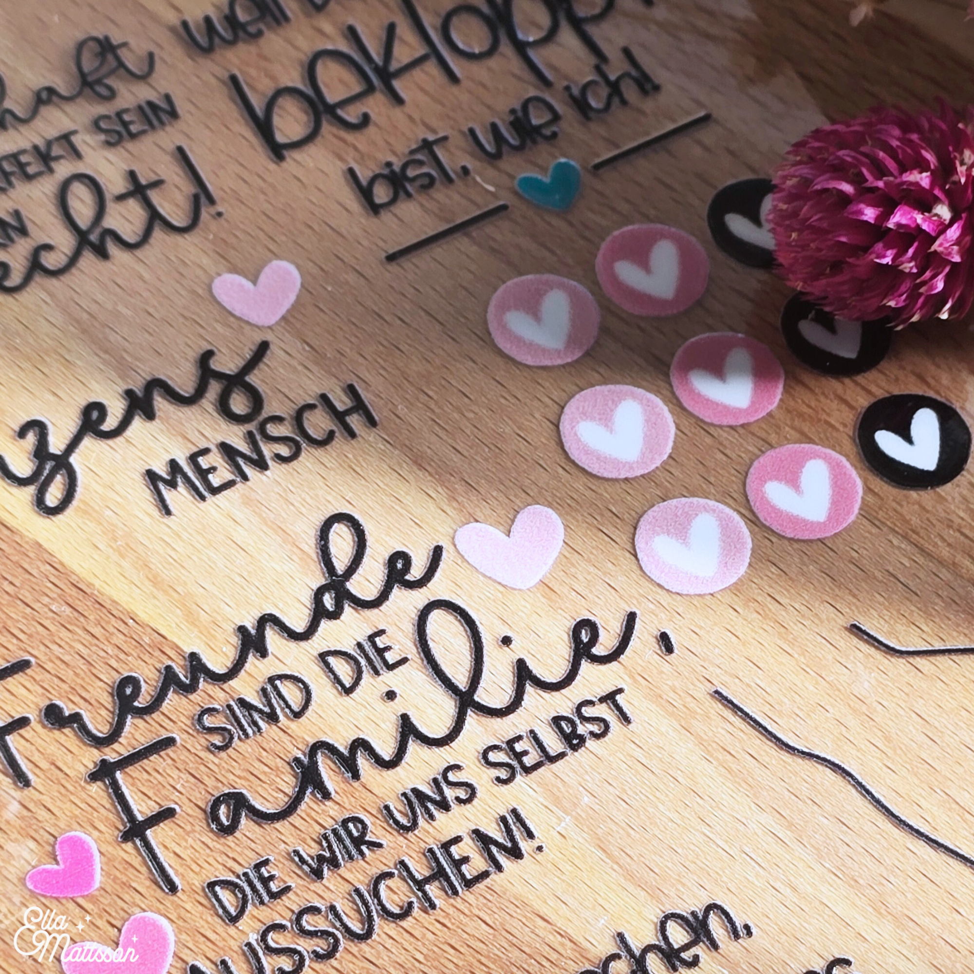 Rub On Sticker Din a6 - "Freundschaft"