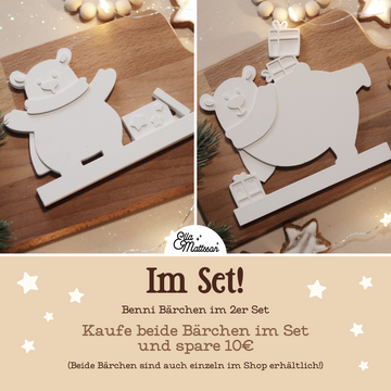 Silikonformen Set - "Benni Bärchen" - Ella Mattsson