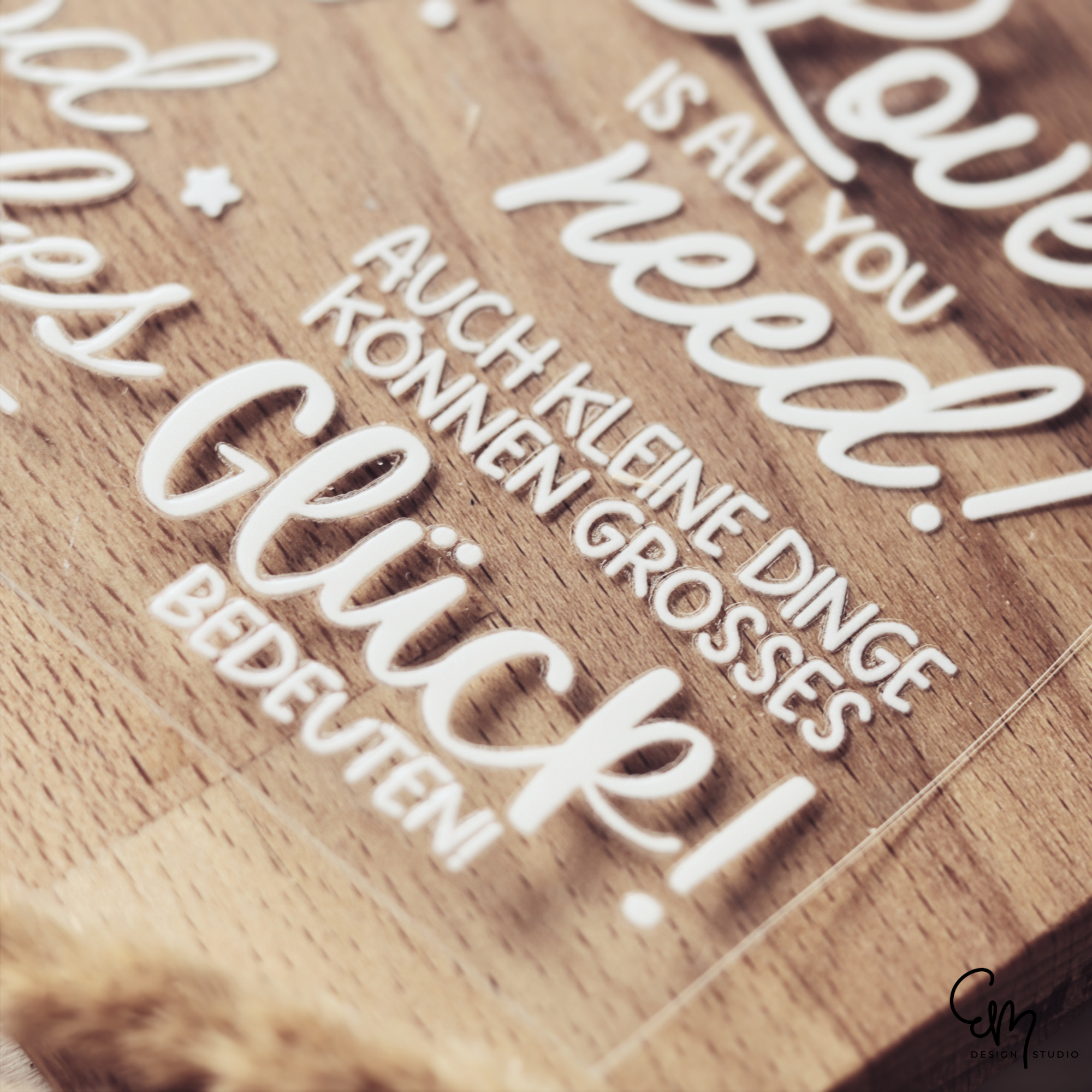Rub On Sticker - Din A6 - "Good Vibes & Love“ – Sprüche Set