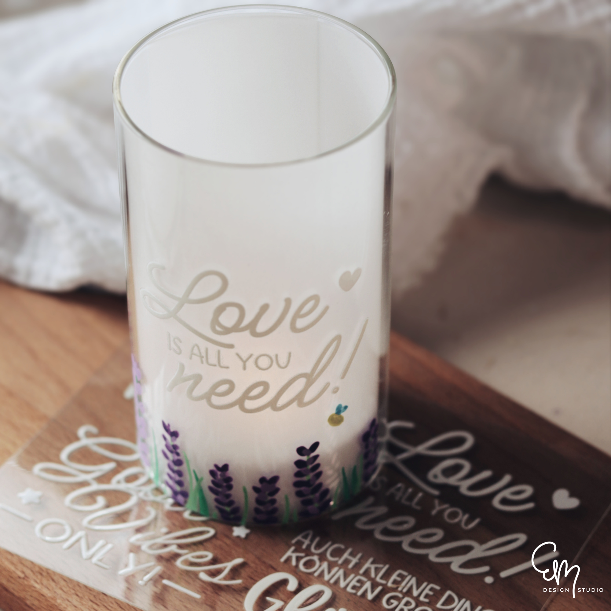 Rub On Sticker - Din A6 - "Good Vibes & Love“ – Sprüche Set