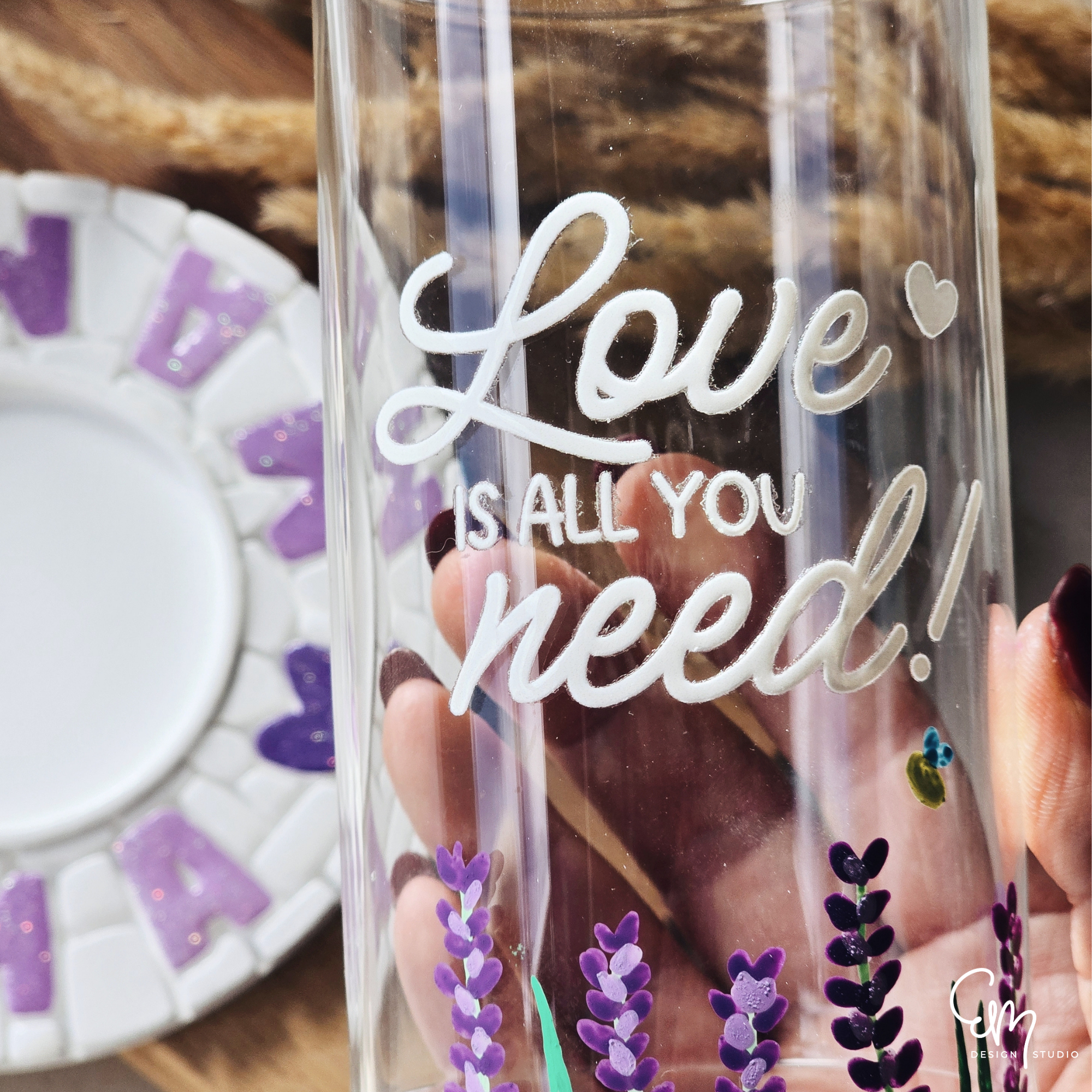 Rub On Sticker - Din A6 - "Good Vibes & Love“ – Sprüche Set