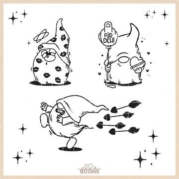 Plotterdatei Bundle - "Anti-Valentinstags Wichtel" - Ella Mattsson©