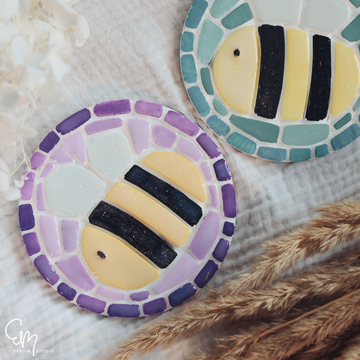 Silikonform - Mosaik Tablett S - "Bienchen"