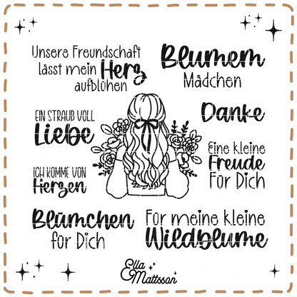 Plotterdatei Bundle - "Blumenmädchen"