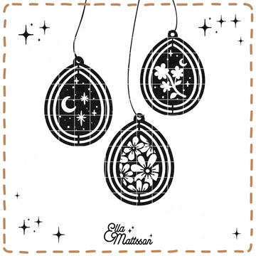 Plotterdatei Bundle - "Magical 3D Eier Angänger" - Ella Mattsson©
