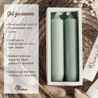Silikonform - "Boden für Stabkerzen Box"
