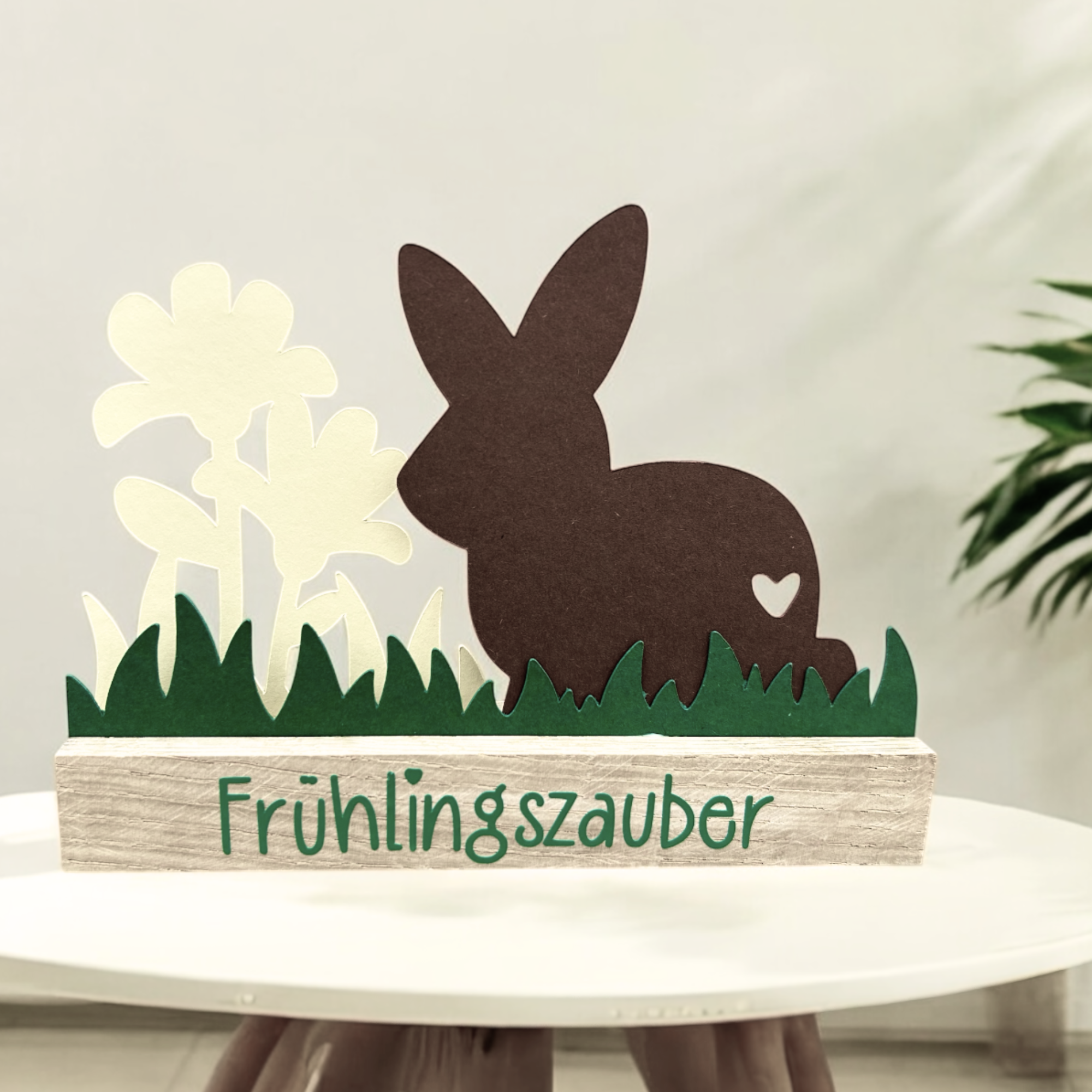 Plotterdatei Aufsteller - "Hasi auf Wiese"