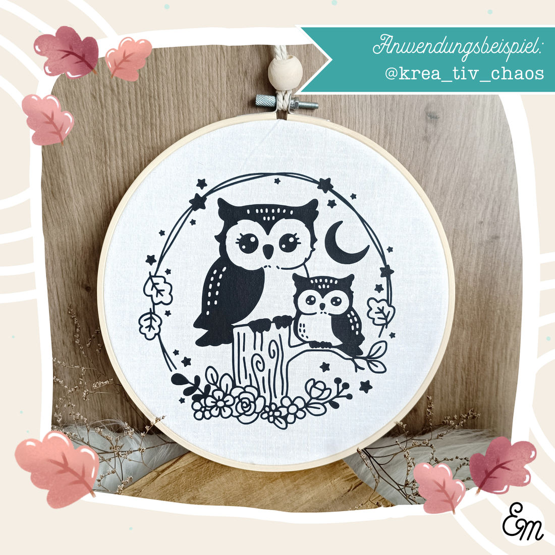 Plotterdatei - "Mama und Baby Eule" - Ella Mattsson©