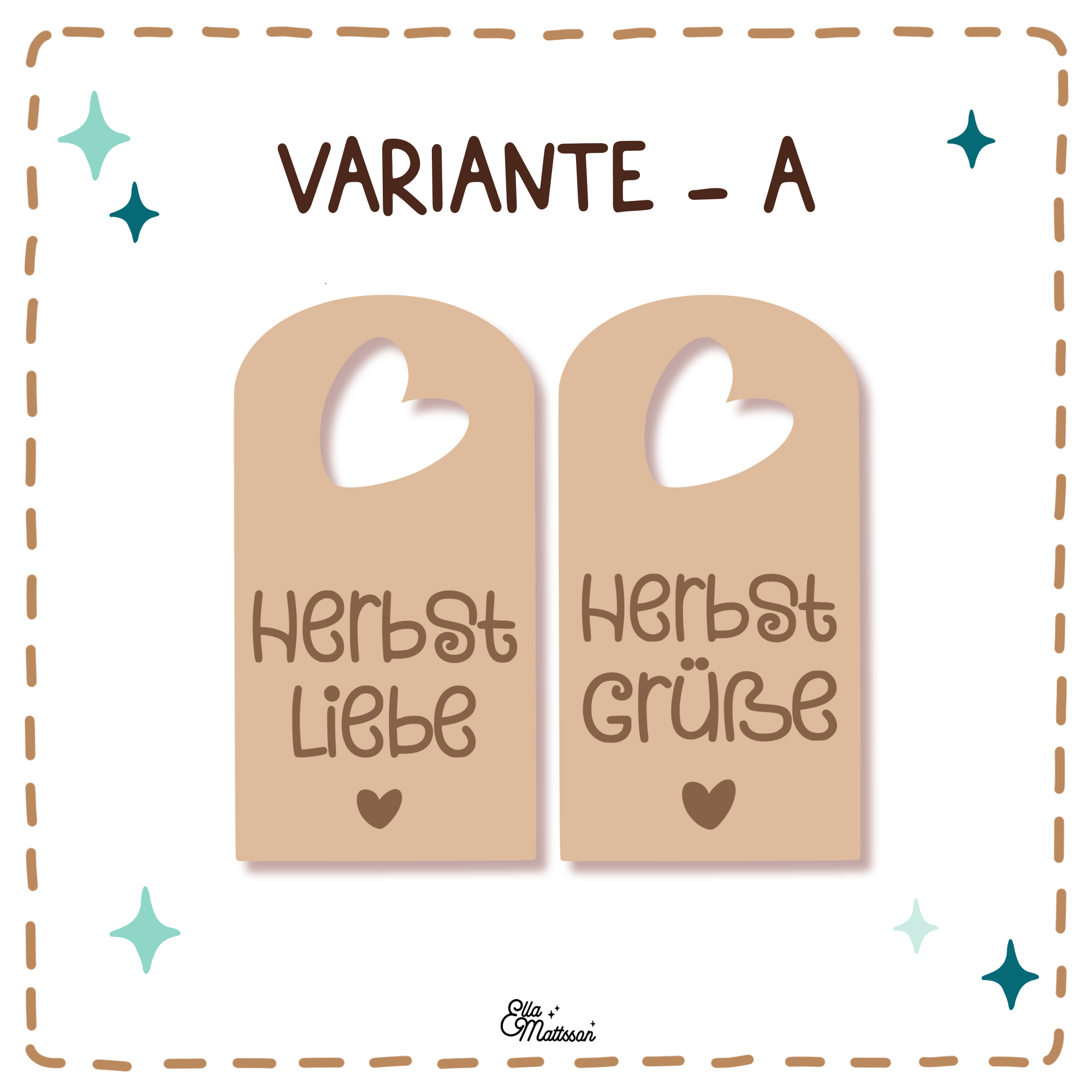 Gelaserte Herbst Anhänger - verschiedene Versionen