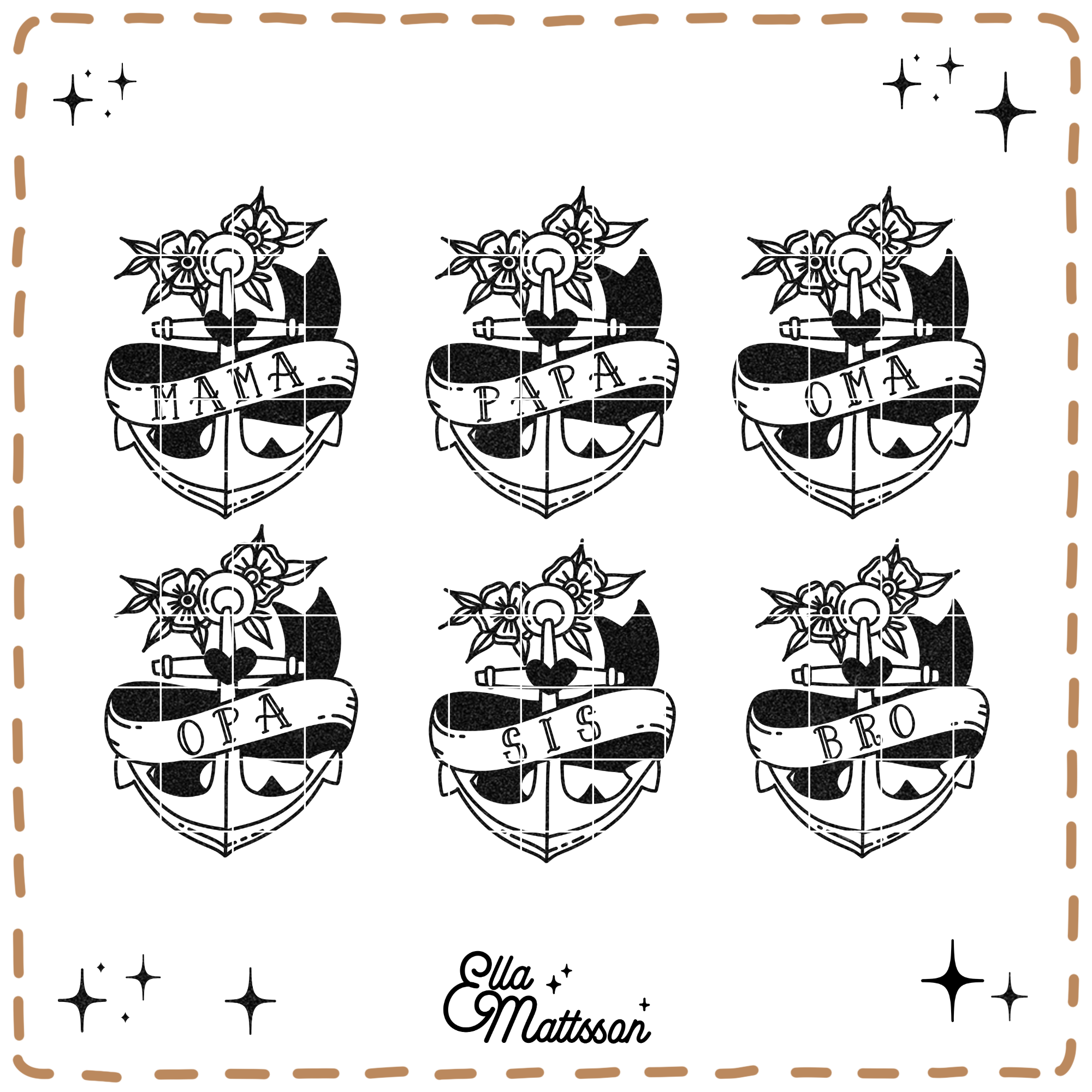 Plotterdatei Bundle - "Old School Tattoos"