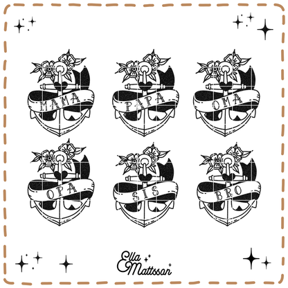 Plotterdatei Bundle - "Old School Tattoos"