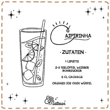Plotterdatei - "Caipirinha Cocktail" - Ella Mattsson©