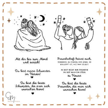 Plotter / Lasercut Datei - Freundin Bundle