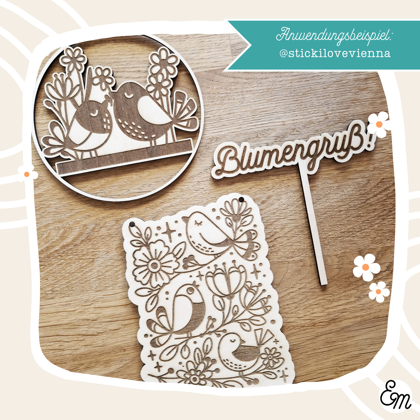 Plotterdatei Bundle "Mittsommar Blumengruß" - Ella Mattsson©