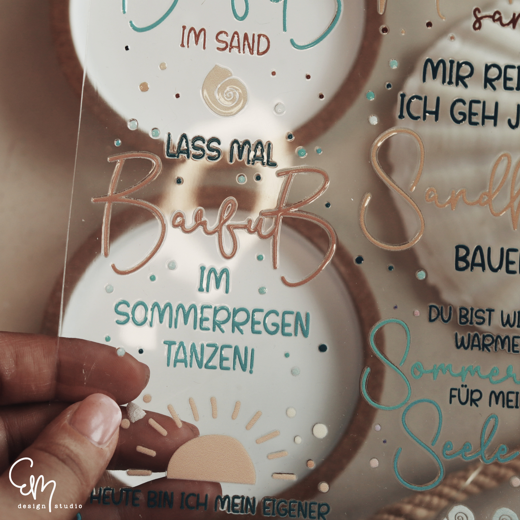 Rub On Sticker "Sprüche vom Strand" DIN A5