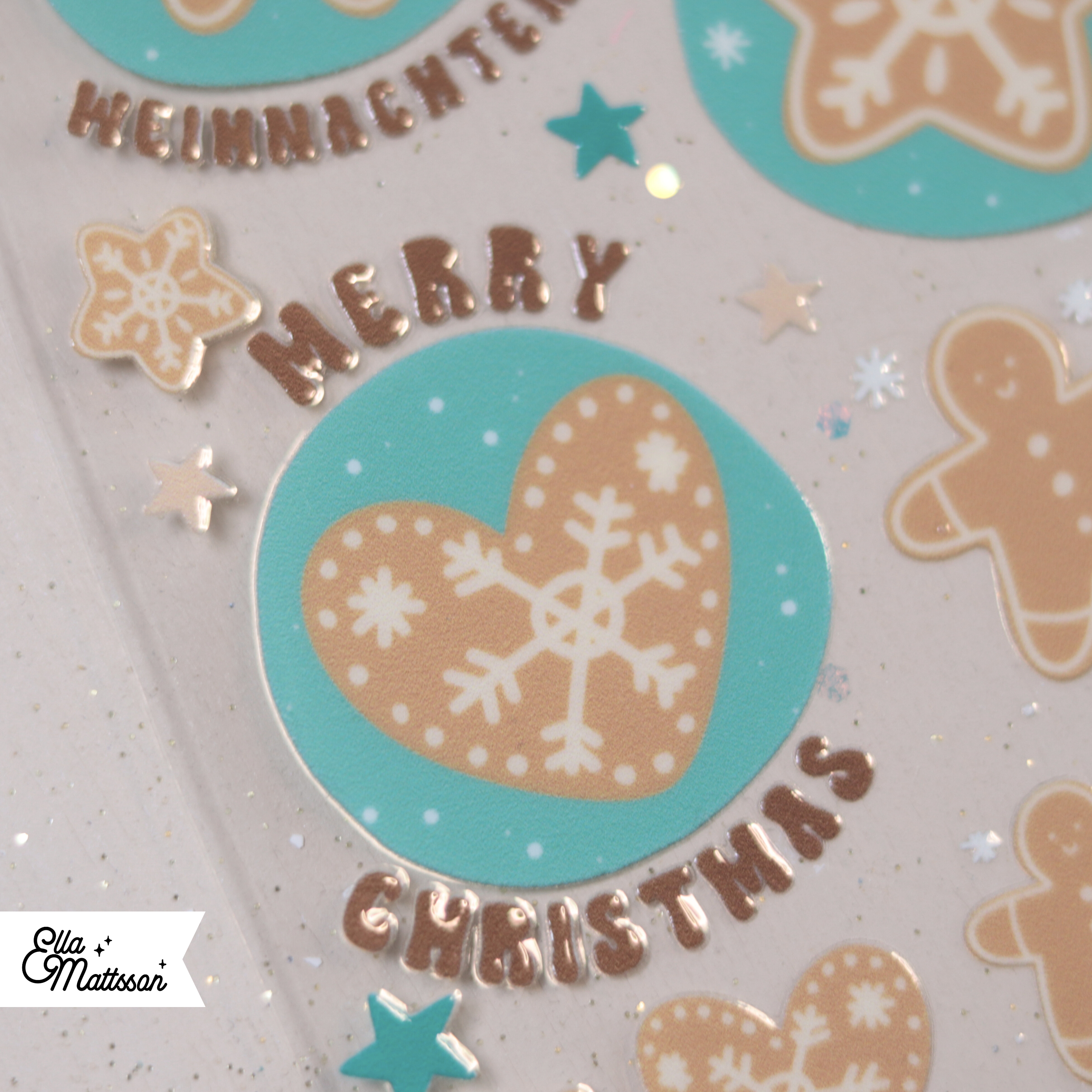 Rub On Sticker Din A6 - "Ginger Bread Cookies"
