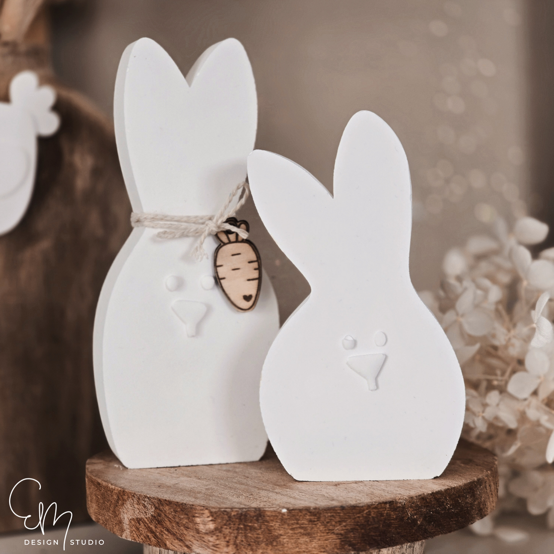 Silikonform - "Hanni & Banni" süße Häschen als Set oder einzeln