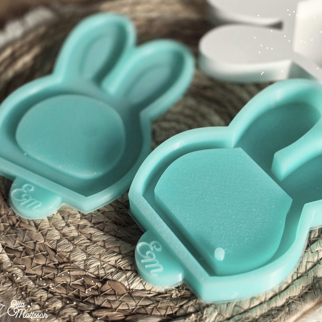 B-Ware - Silikonform -"Leuchtender Hasenkopf" - Ella Mattsson